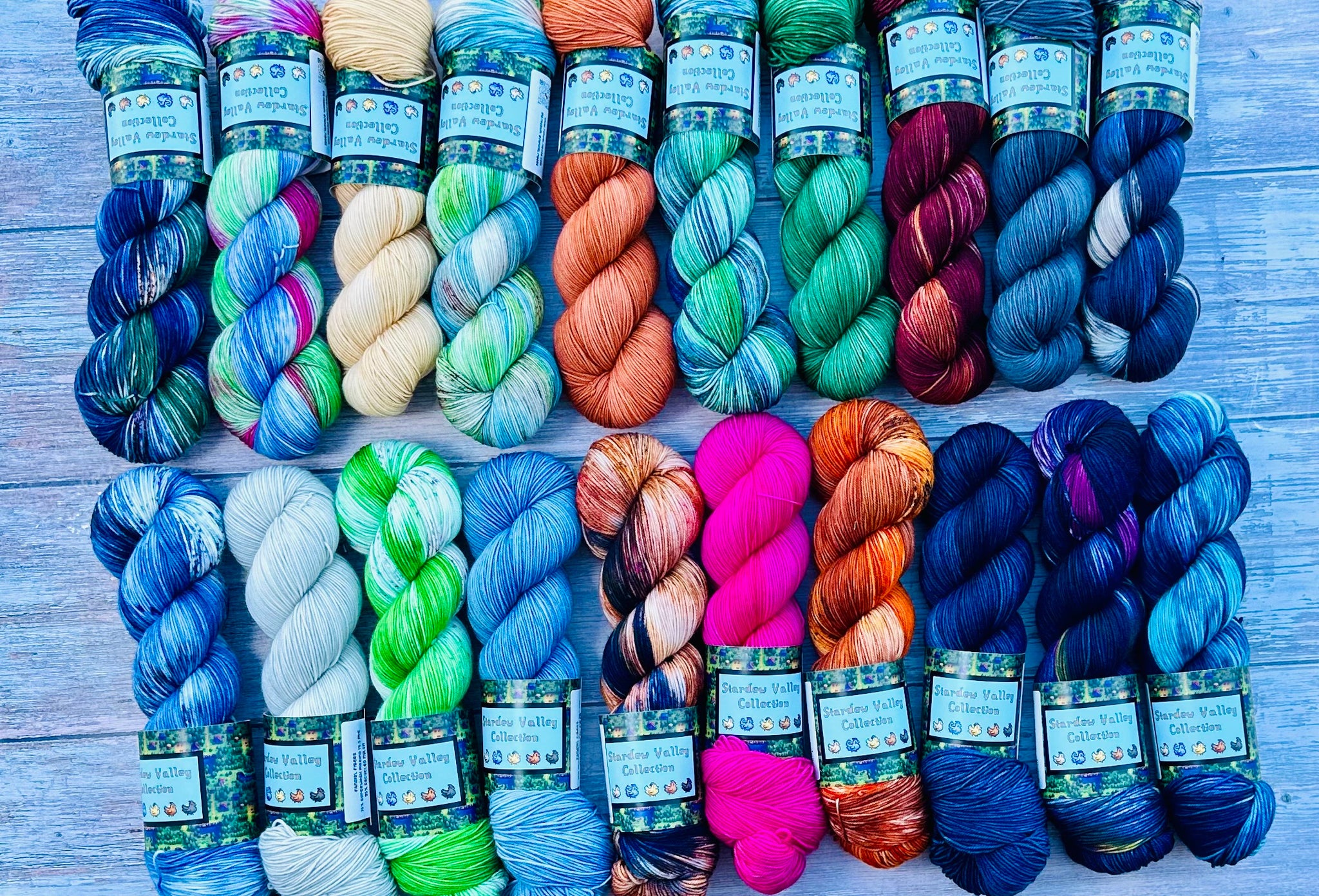 PRE-ORDER- Stardew Valley All Skeins (Both Tonal and Variegated)