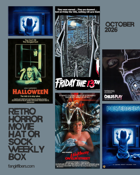 Retro Horror Movie Inspired Weekly October Countdown Box