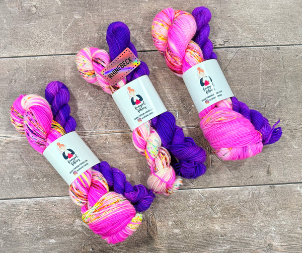PREORDER - Barbie's Meltdown sock or hat set - Cakepalooza Show Color 2026