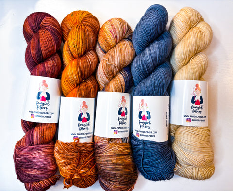 PRE-ORDER- Wandering Forager Shawl Kit - Autumn