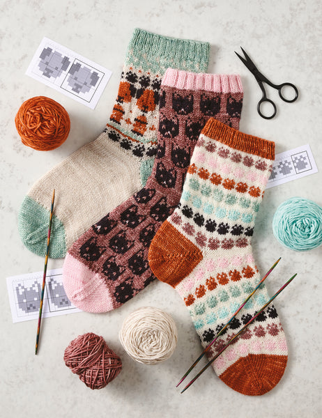 Smitten Kitten Doodle Sock Set